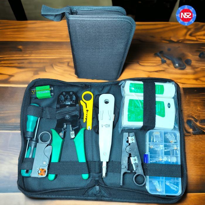 TOOLS SET LAN CRIMPING RJ 45 UTP FTP CABLE / CRIMPING TOOL SET