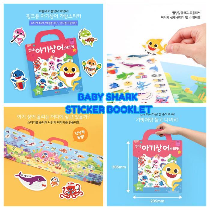 Pinkfong Baby Shark Stickers/Toy Stamp/Stationery - Ori Korea 100% #Gratisongkir