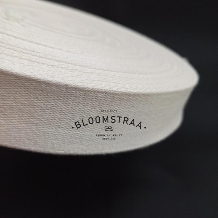 SALE Roll Webbing Katun Tebal Bintik 40mm 4cm Cotton Webbing 40 mm Tali Tas Termurah