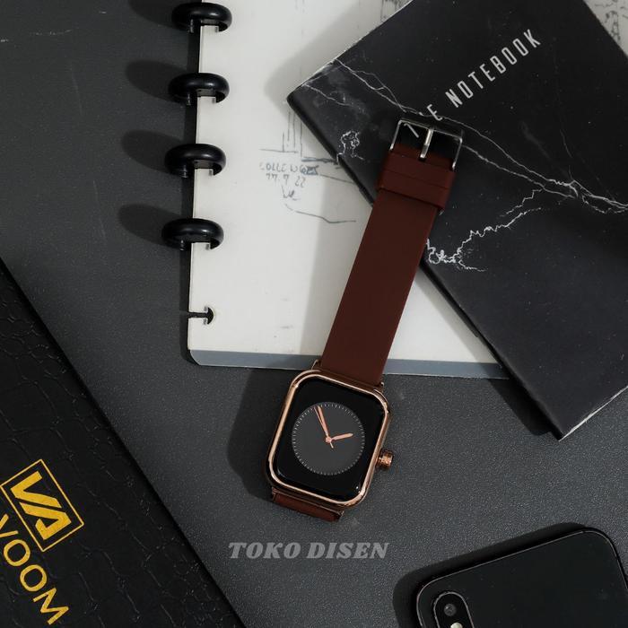 WatchNews- Jam Tangan Wanita Simple Design Square Watch Original Luxury Brand Waterproof