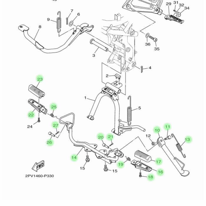Besi Barstep Set Jupiter Mx King 150 Original
