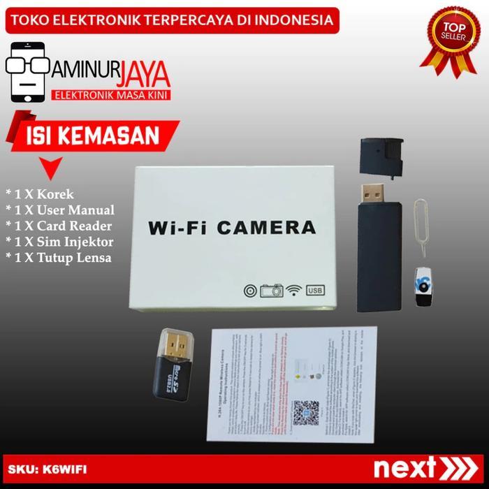 AMINURJAYA SPY CAMERA KOREK ELEKTRIK LIGHTER K6 V18 WIFI HIDDEN CAM KAMERA CCTV MINI KAMERA MONITOR
