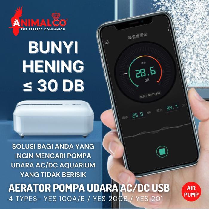 AQUARIUM SILENT AERATOR AIR PUMP AC DC USB POMPA GELEMBUNG UDARA OKSIGEN AIRATOR BATERAI CAS