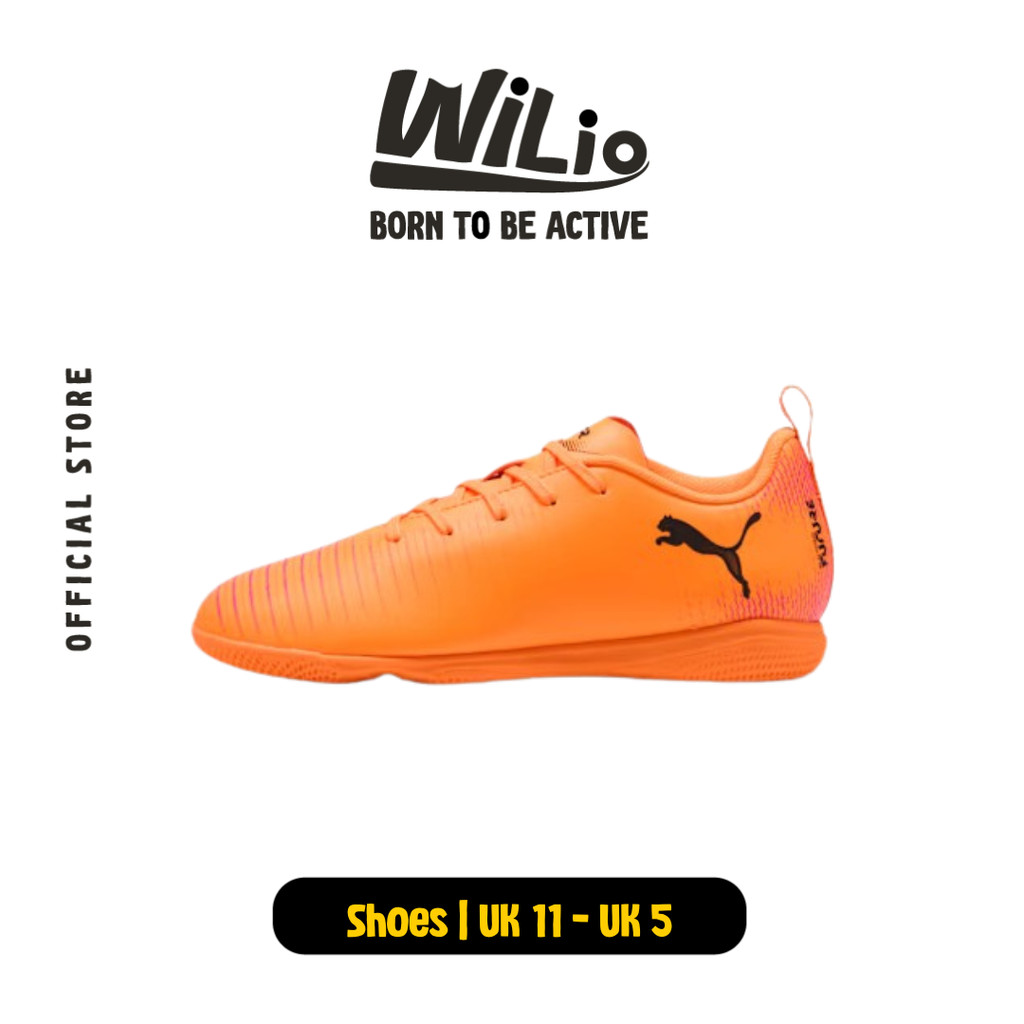 PUMA Future 8 Play It Jr 10862703 - Sepatu Futsal Anak (Oranye)