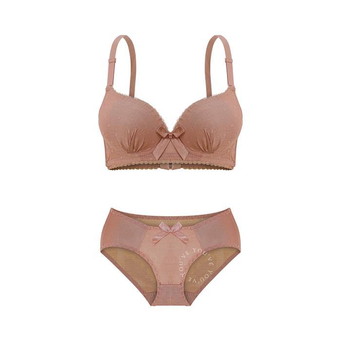 You've Paket Hemat 1PCS BH Set Bra Set Wanita Kawat 200025 + 1PCS BH Set Bra Set Wanita Kawat Busa
