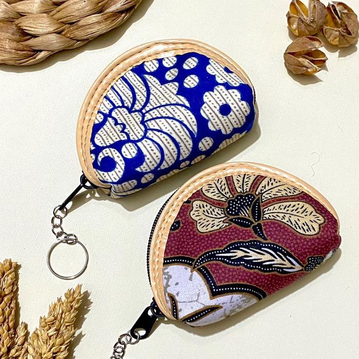 PAKET 100pcs Souvenir gantungan kunci / souvenir dompet batik / souvenir pernikahan gantungan kunci