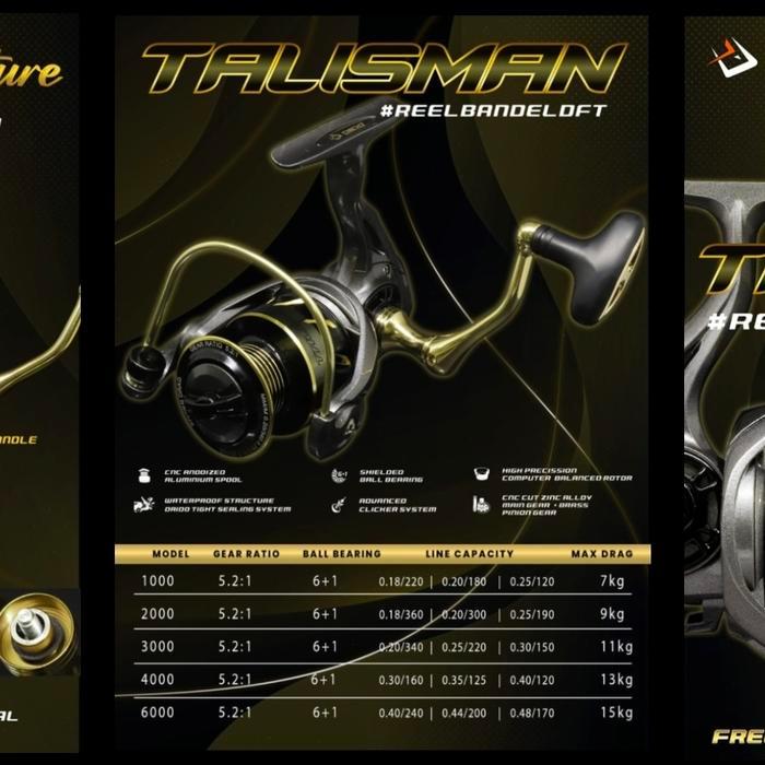 Ready reel pancing daido talisman 1000 2000 3000 4000 6000 medallion gen 2