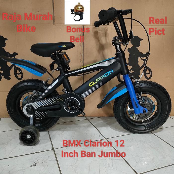 Sepeda Anak Laki Laki BMX 12 Inch Clarion Ban Jumbo Sepeda BMX Clarion