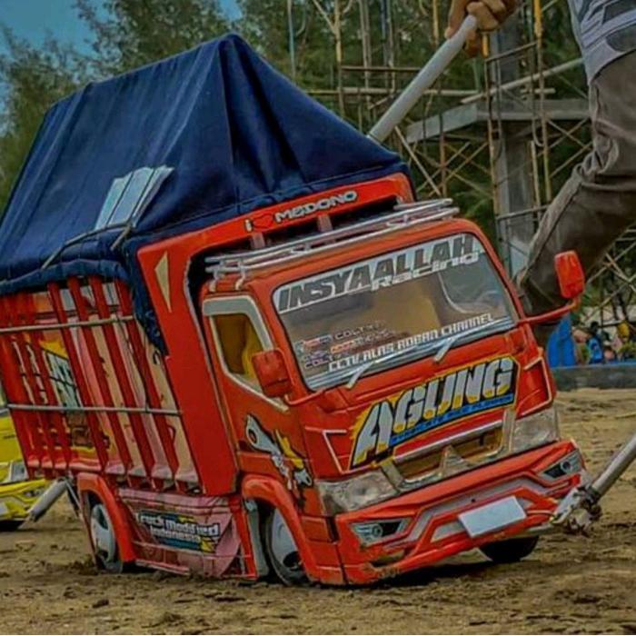 TERBARU mainan truk oleng kayu mobil oleng asli oleng gasruk miniatur truk miniatur trek miniatur