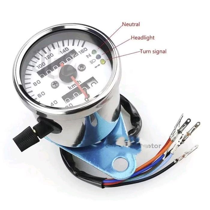spidometer led indikator sein gear kilometer bulat spido led motor bulat indikator sein Motorcycle