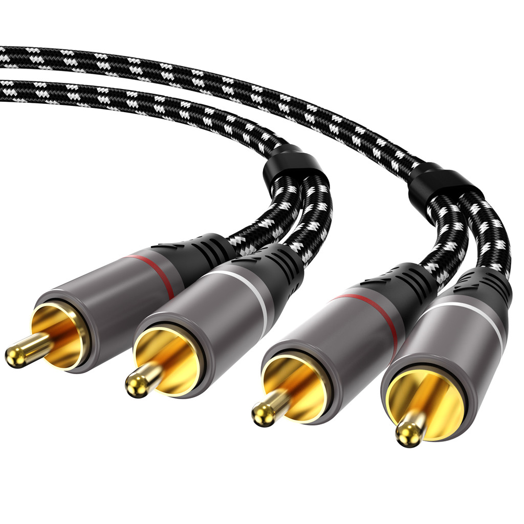HIFI Stereo RCA Cable 2RCA to RCA Audio Cable Male To Male Aux Cables for Home Theater HDTV DVD