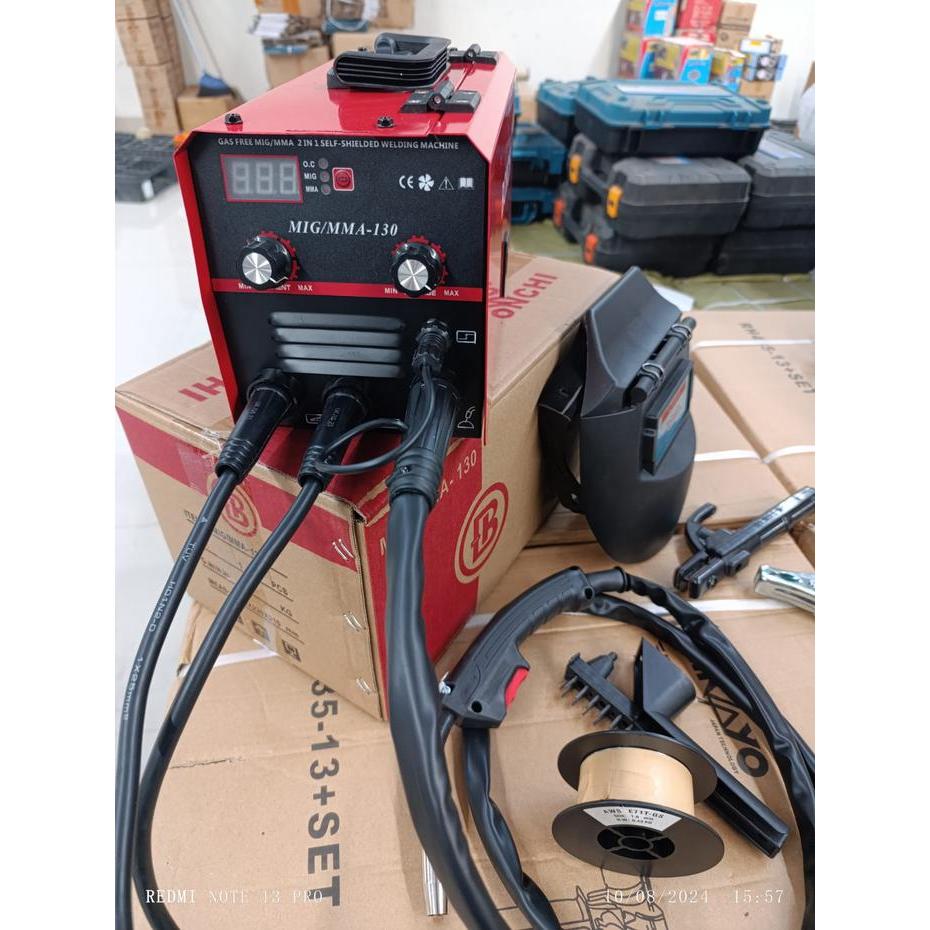 Kualitas REDBO 120A 900 Watt Mesin las MIG Mesin Las Listrik trafo las welding inverter Las Tanpa Ga