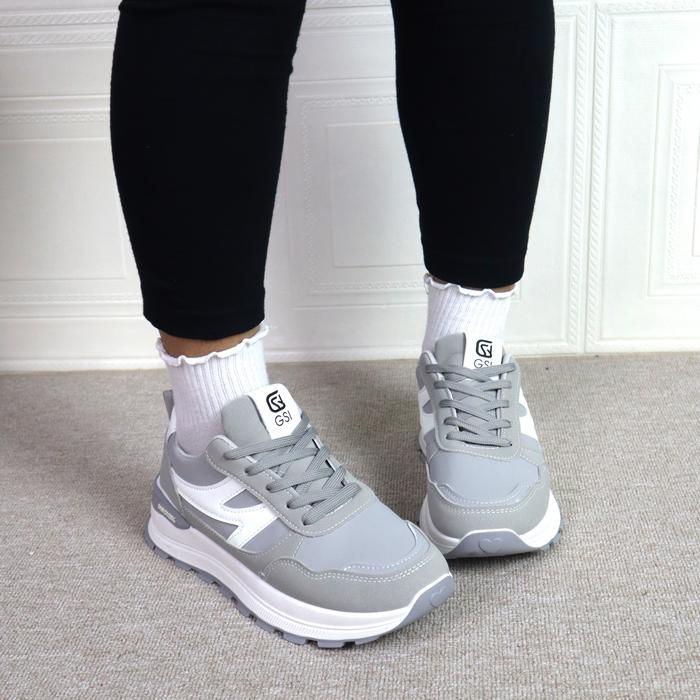 Gsi Yoojin Sepatu Sneaker Wanita Terbaru Kekinian 2026 Cewek Trendy Casual Karet Running Olahraga
