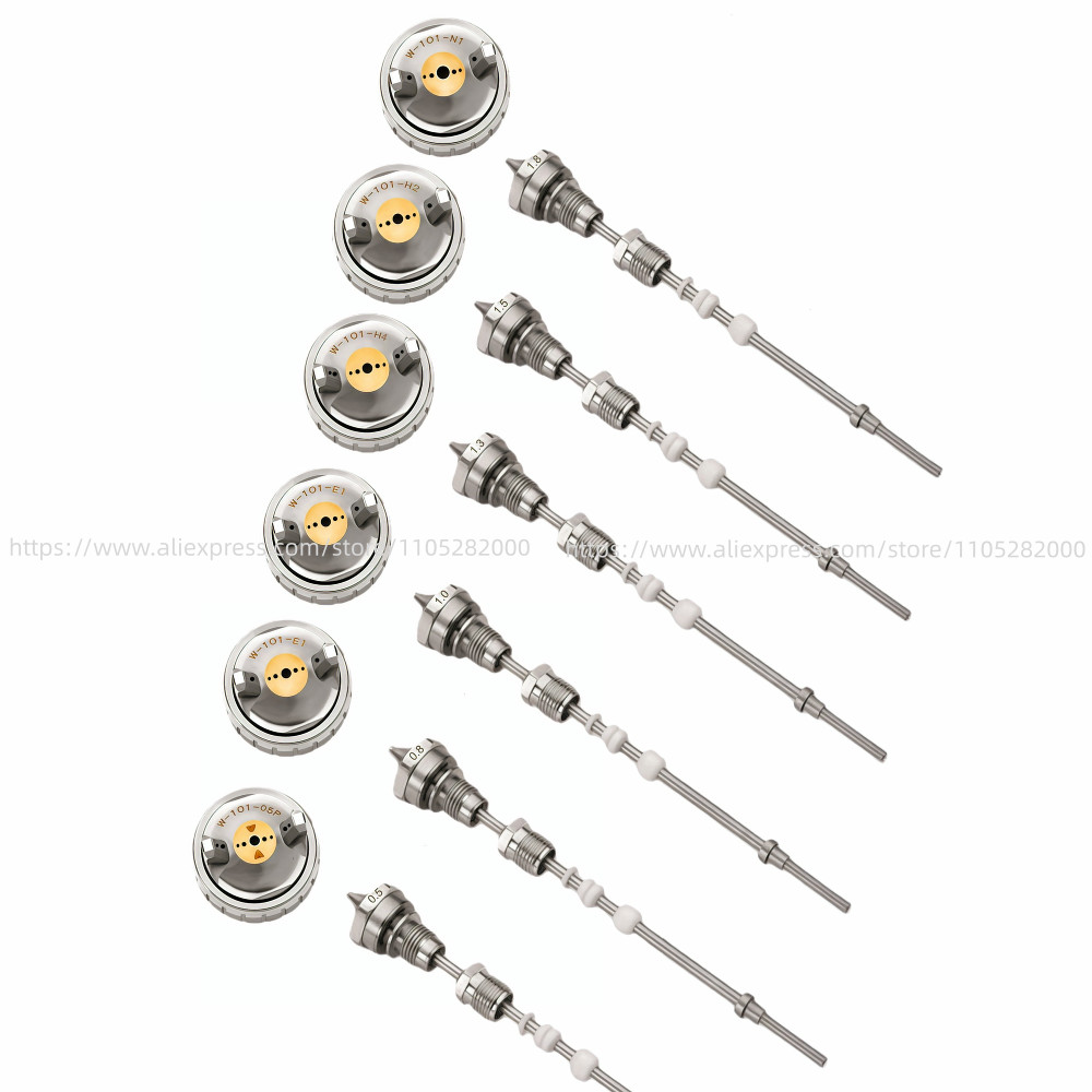 W101 Paint Gun Nozzle, Needle Air Cap kits of W-101 Paint Spray Gun W-101 HVLP Spray Gun Car