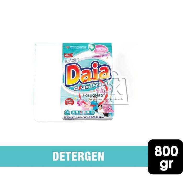 READY STOCK Deterjen Bubuk Daia Clean & Fresh Hijab / Sabun Cuci Baju (800 gr)- Anita Online Fresh