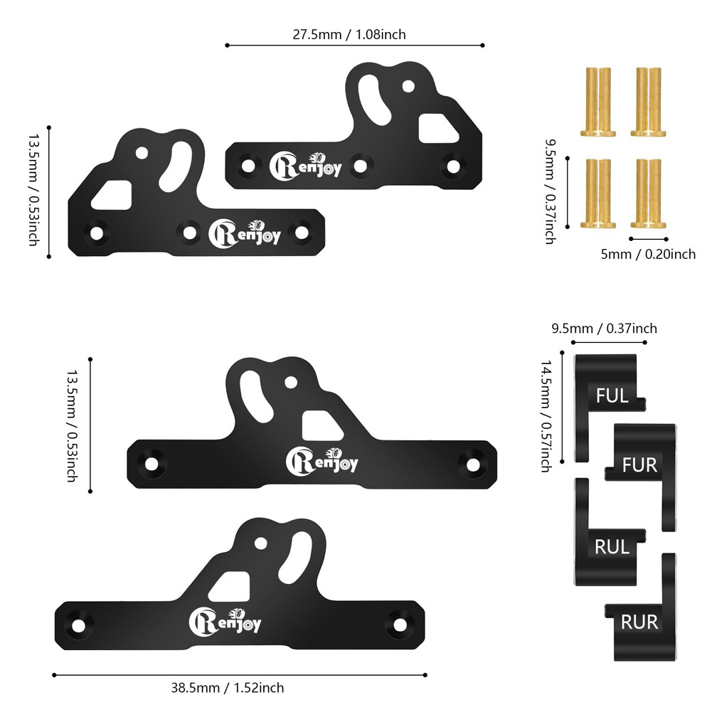 CNC Aluminum Shock Absorber Mount for SCX24 1/24 RC Crawler Upgrade Parts Damper Holder Absorber