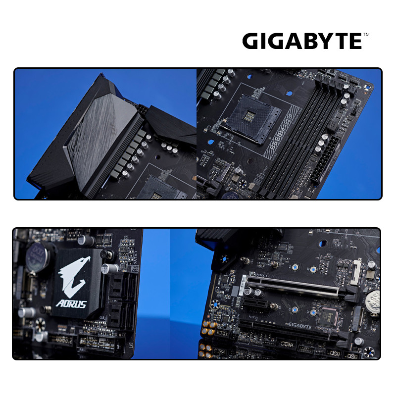 . Gigabyte Socket Am4 B550M Aorus Pro-P Motherboard 128Gb Amd B550 -