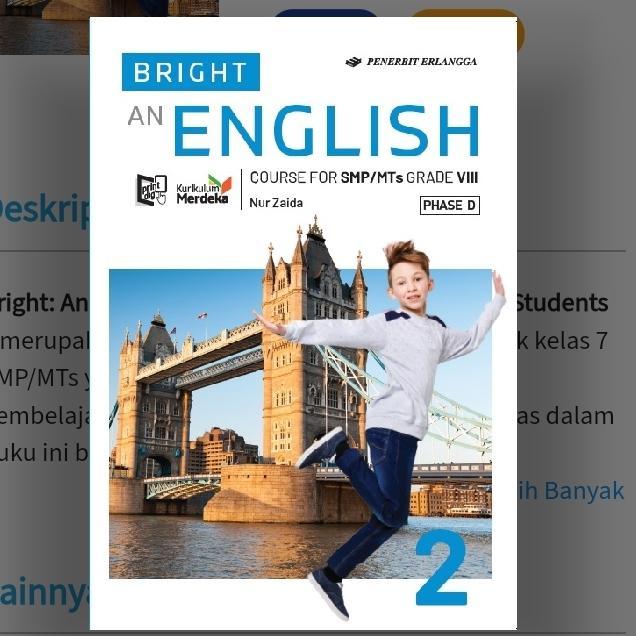 Bright an English SMP kelas 8 Erlangga Kurikulum Merdeka