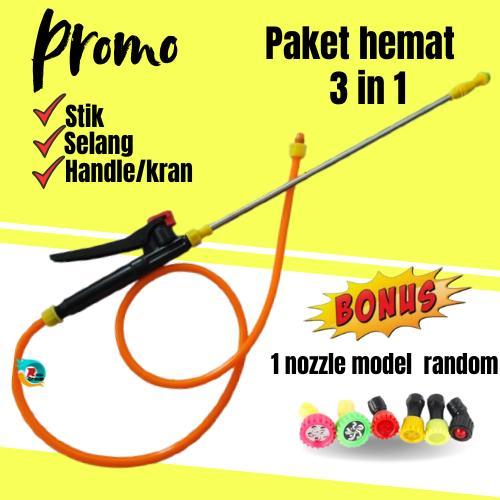 PAKET Stik + Handle+selang Sprayer Elektrik Stik Tangki Elektrik Stik Semprotan Elektrik Stik
