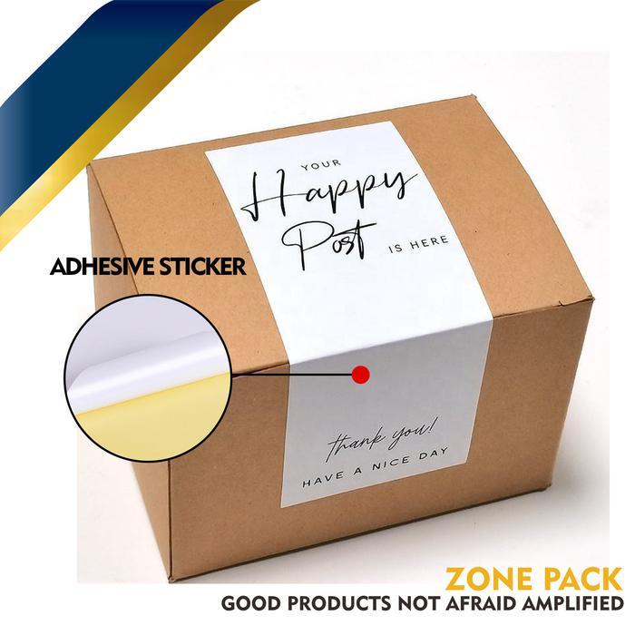 [50 PCS] STIKER THANK YOU PANJANG STICKER SEGEL PACKING BOX ONLINE SHOP STIKER THANK YOU SEGEL