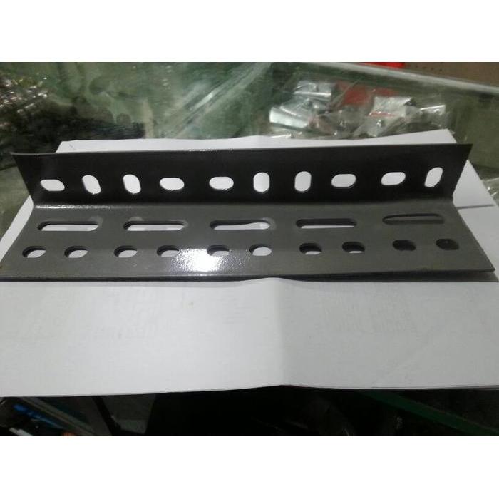 [produk baru] besi siku lubang 4x6x3 mtr besi rak
