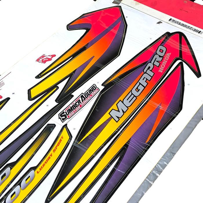 Striping Stiker Honda Megapro Lama Hiu Jamin Original Ahm All Warna