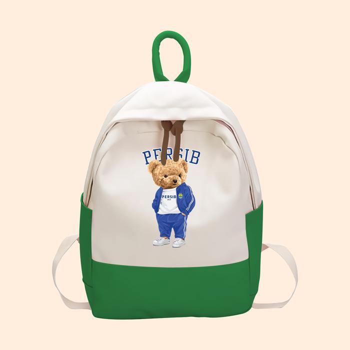 Tas Anak Teddy Bear Persib Bandung Bobotoh Anak SD TK Kantong Backpack Karakter Anak CSB-01