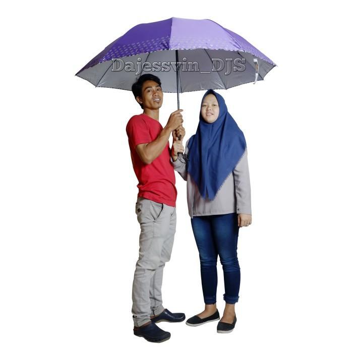 Payung Lipat 3 Super Jumbo Besar 10 R Jari Motif Tube Nagoya Nf 351 Anti Uv Tahan Panas Hujan