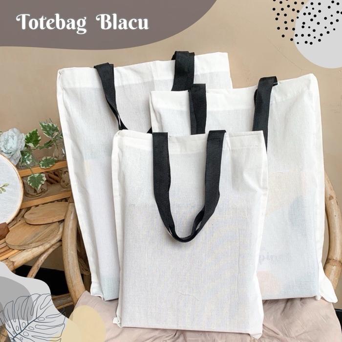 Totebag Blacu Grade A Kanvas - Tas/Tas Lukis/ Tas Kanvas/Totebag Lukis /Totebag sulam Polos Polos