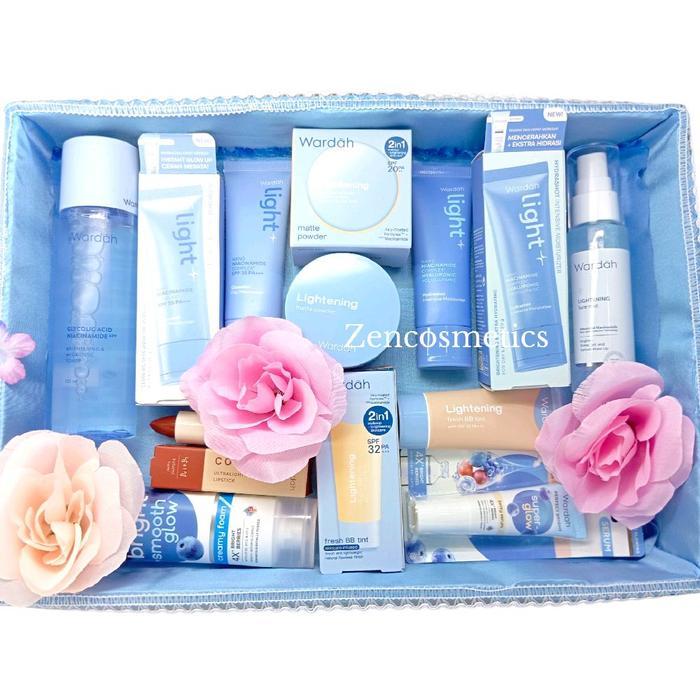 WARDAH SESERAHAN/ PAKET PARSEL KOSMETIK SET LAMARAN / Paket Seserahan Wardah Lightening Gratis Box/