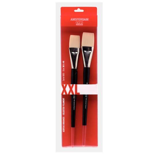 Amsterdam Acrylic Brushes Set Series 600 XXL (No.36-48)