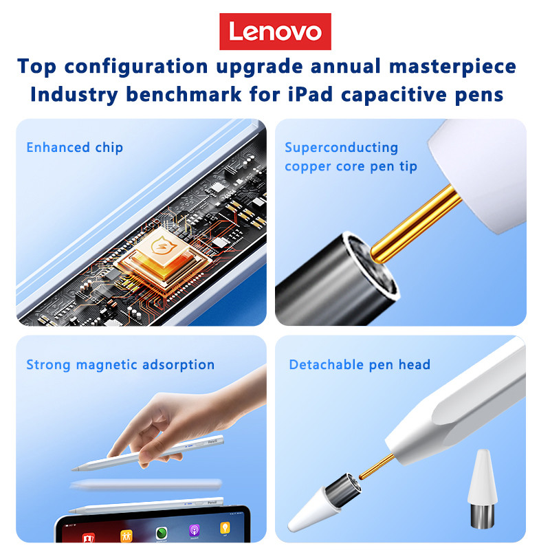 Original Lenovo Thinkplus Tablet Stylus Pen Bp18 Universal Touch Pen for iPad Android Windows Phone