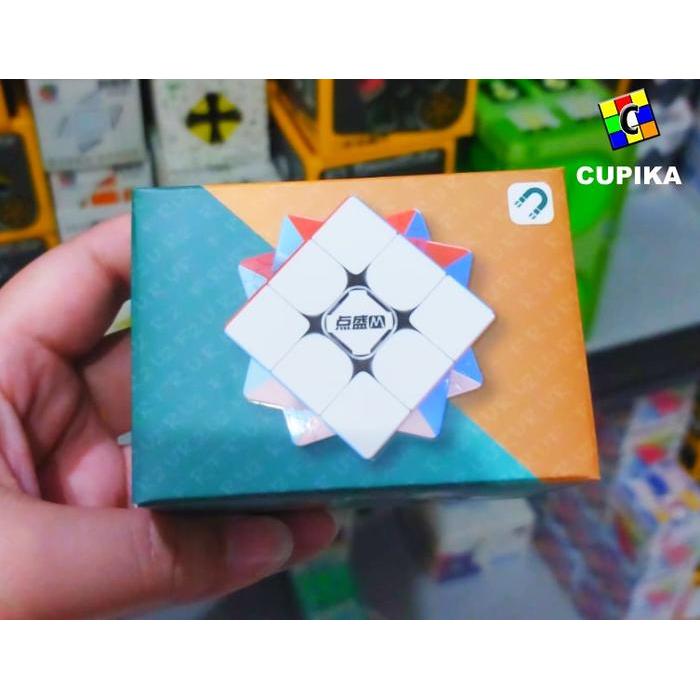 TERBARU Cube Magic Puzzle 3x3 DIANSHENG RS3M 3x3 Magnetic 3x3x3 Stickerless Original Magnet Cube