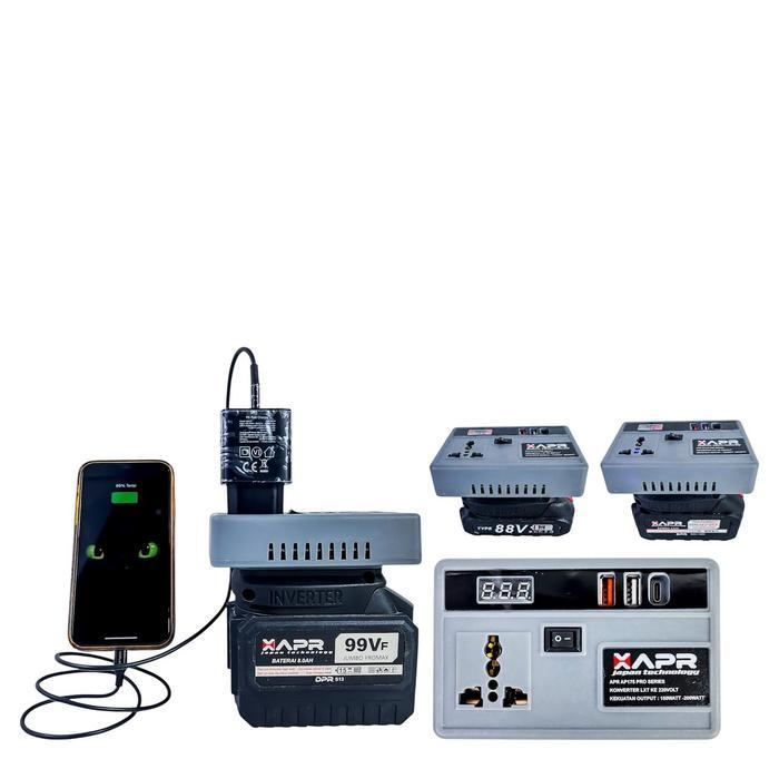 XAPR Inverter genset baterai LXT ke listrik 220volt pengubah baterai jadi listrik alat darurat lampu