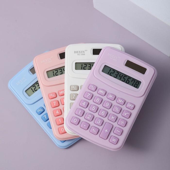 "New" [MILOLI] MINI CALCULATOR Small Desain Minimalis Portable Kalkulator Alat Hitung Aesthetic -
