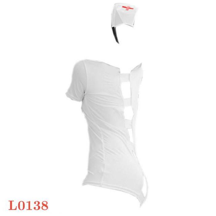 Terlaris Lingerie Sexy Baju Costume Cosplay Wanita L0138 Tema Nurse Suster Perawat Dokter Best