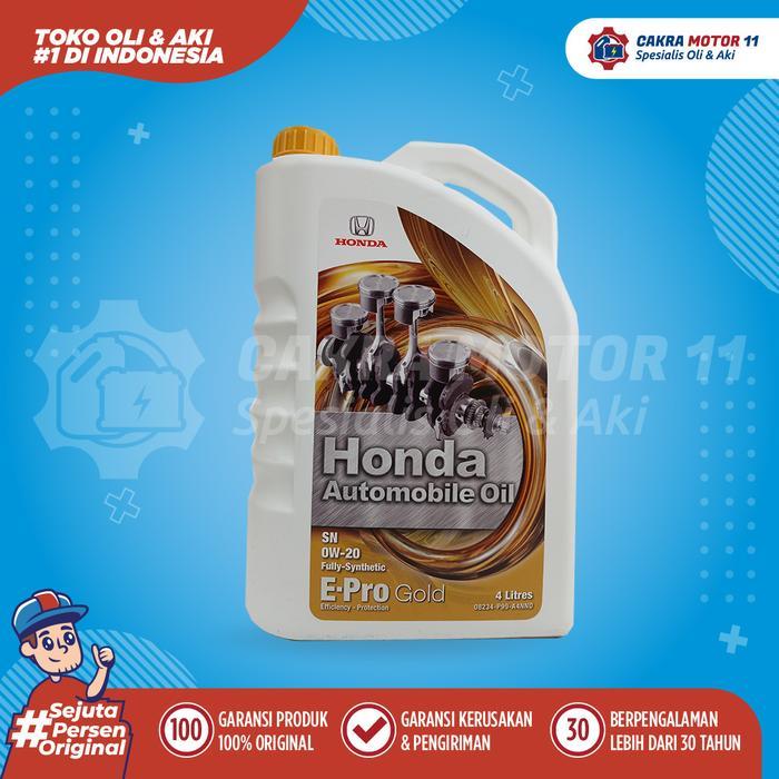 NEW PRODUK HONDA E-PRO GOLD 0W20 SN 4LT THANKYOU & HAPPY SHOPPING :)