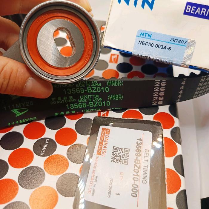TIMING BELT SET PLUS TENSIONER DAIHATSU XENIA 1000CC 1.0CC ORI HARGA 1SET newww