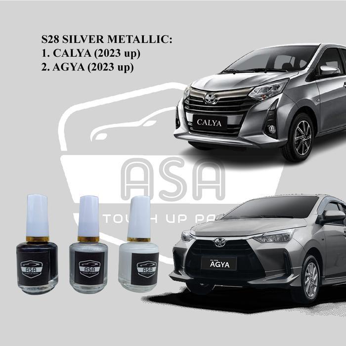 Promo S28 Cat Oles Penghilang Baret Lecet Gores Mobil Toyota Calya Agya Silver 2023 Keatas Silver