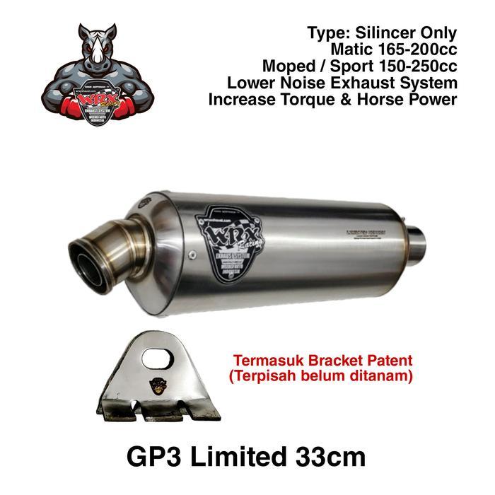 Knalpot WRX GP3 Limited K175 Vario150 New