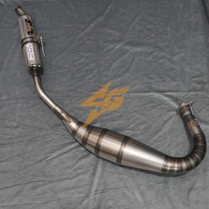 Knalpot AHAU RX King RXK DMC per plat besi