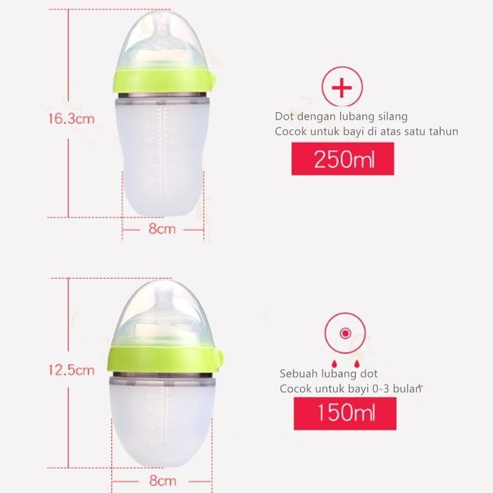 [Piko Bello] botol susu anti kolik dengan sedotan botol bayi anti kolik/ anti kembung BPA free