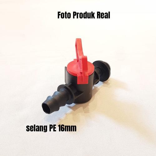 Stop Valve Kran Offtake 12Mm Selang Pe Irigasi Hidroponik 16Mm