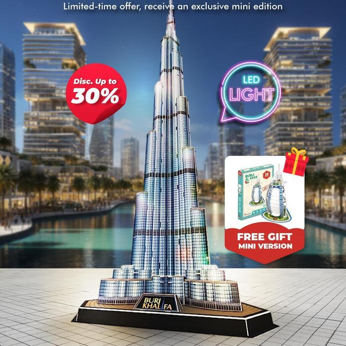 ` CUBICFUN Burj Khalifa LED - 3D Puzzle