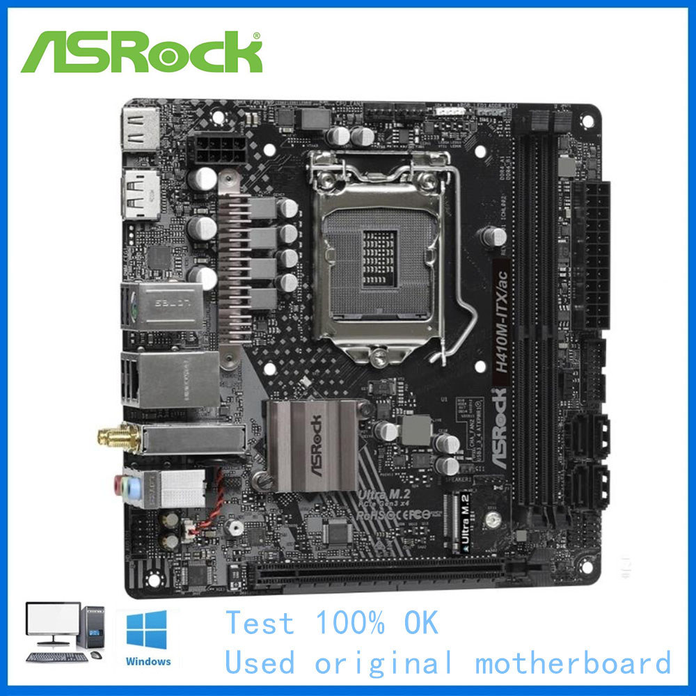 . H410 Mini Itx Motherboard Used For Asrock H410M-Itx/Ac Motherboard -