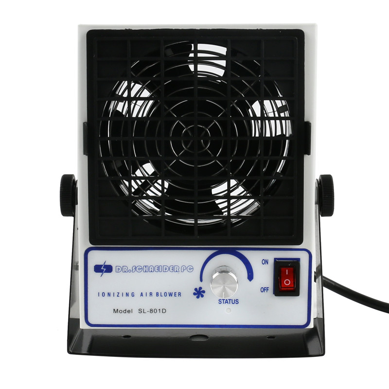 . Static Eliminator Sl-801D Dc Ionizing Air Blower With Warning -