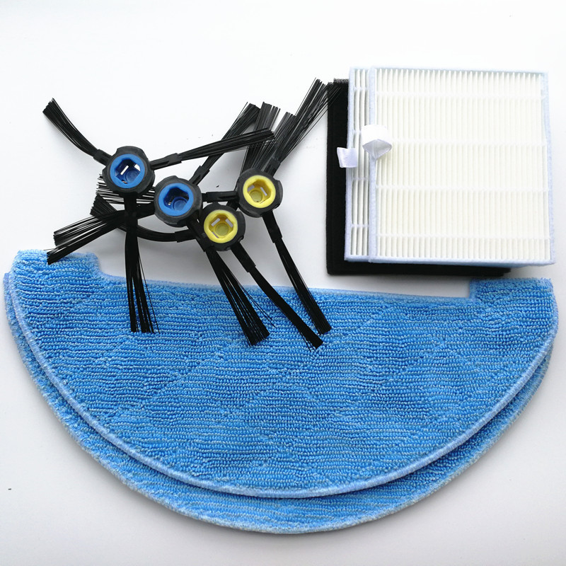 VACUUM CLEANER HEPA FILTER SIDE BRUSH MOP CLOTH FOR ILIFE X750 V8S V80 V8C/V85/V8E/V8 PLUS ROBOTIC