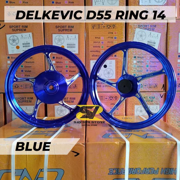 Delkevic Velg D-55 BEAT SCOOPY AEROX VARIO 125 150 MIO SPORTY Ring 14 Original 100% Pelek Motor