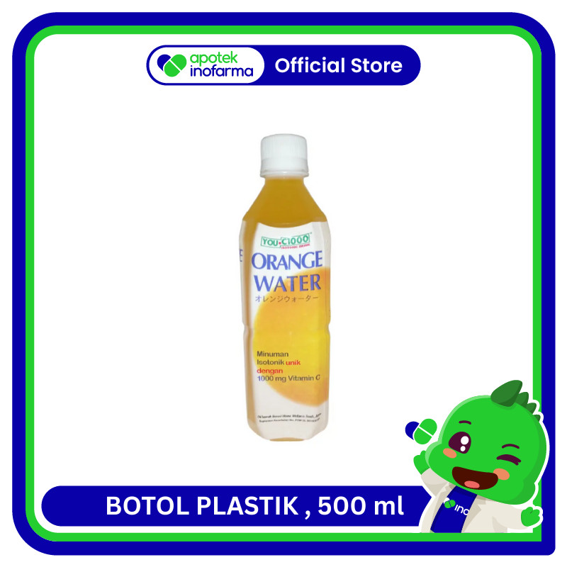 YOU C-1000 ORANGE WATER BOTOL PLASTIK 500ML