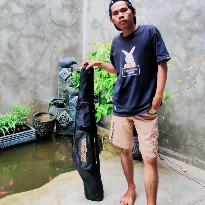 Tas Pancing Anti Air 100Cm 2 Kantong Depan Joran Reel